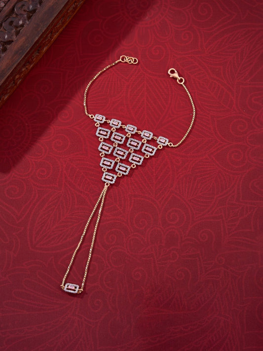 Elegant Diamond-Studded Hand Harness