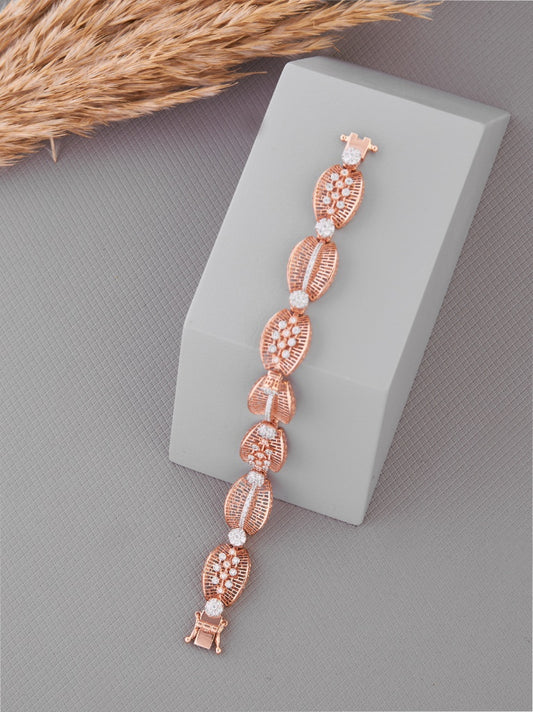 Oval Filigree & Diamond Bracelet