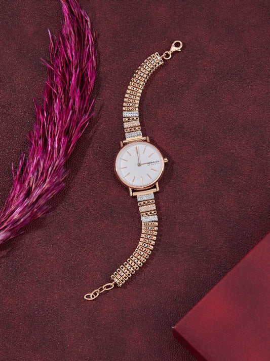 Skagen Rose Gold-Toned Analog Watch